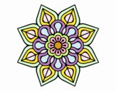 Mandala de flor sencilla