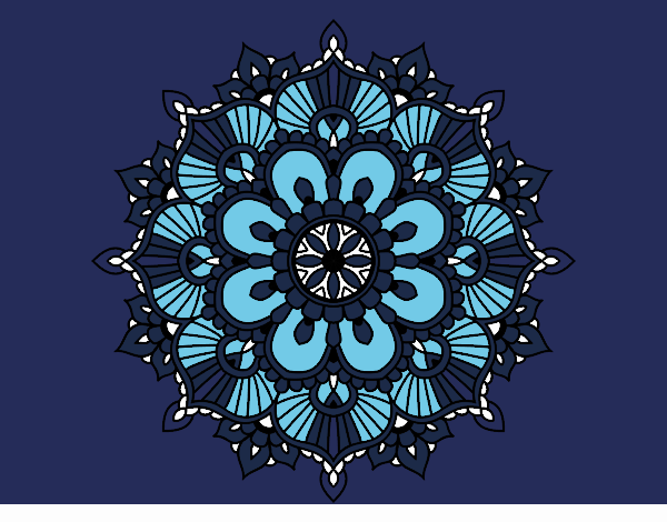 Mandala destello floral