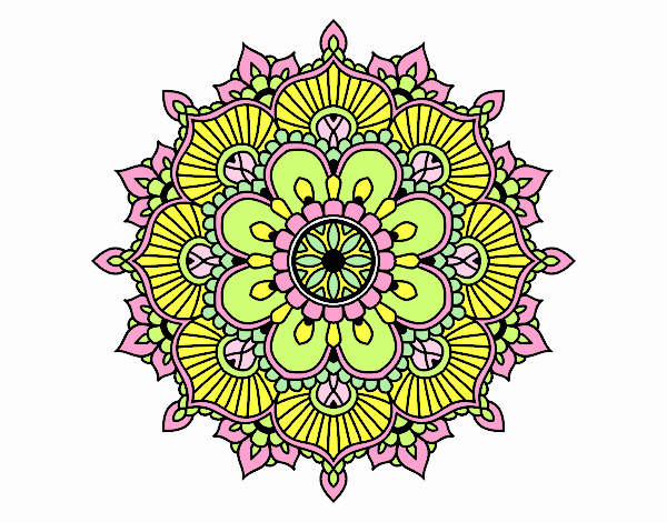 Mandala destello floral