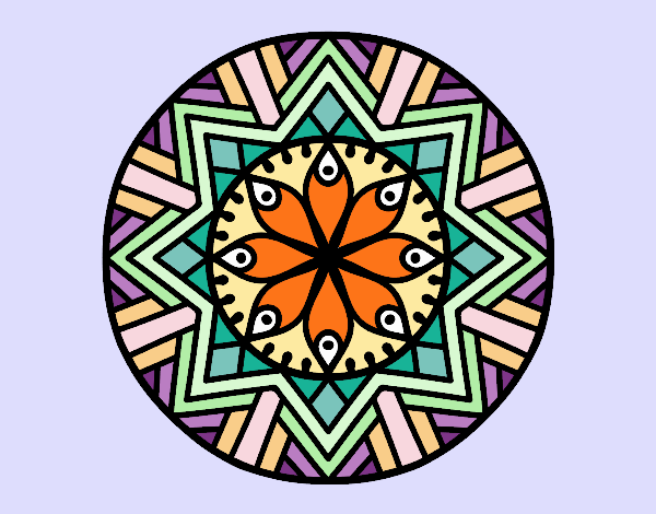 Mandala flor de bambú