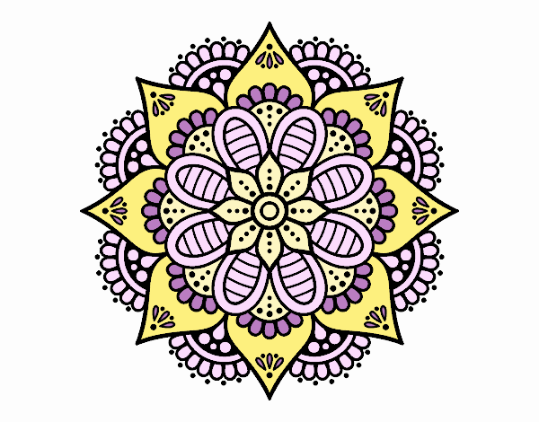 Mandala flor de primavera