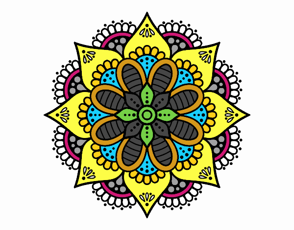 Mandala flor de primavera