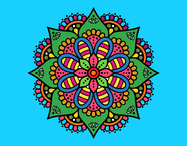 Mandala flor de primavera