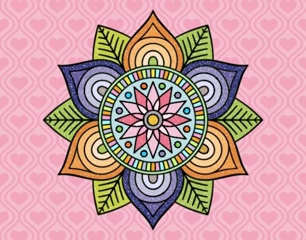 Mandala flor estelar