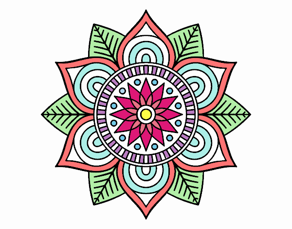 Mandala flor estelar