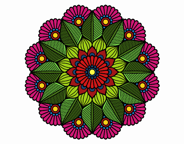 Mandala jardín vegetal