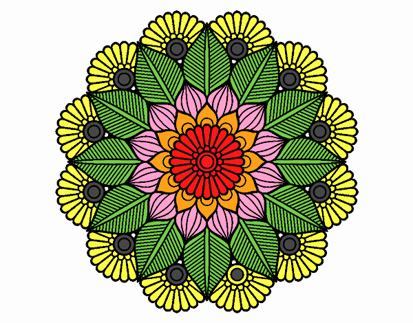 Mandala jardín vegetal