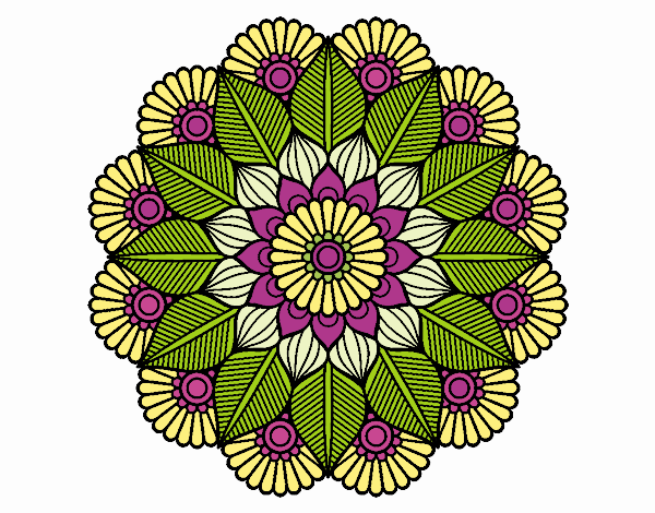 Mandala jardín vegetal