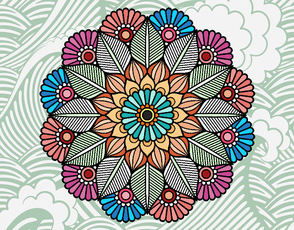 Mandala jardín vegetal