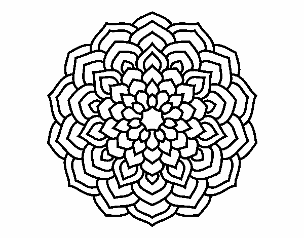 Mandala pétalos de flor