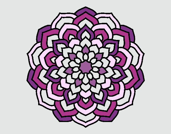 Mandala pétalos de flor