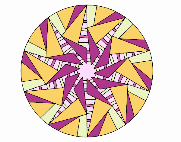 Mandala sol triangular