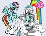 Rainbow Dash en su palacio