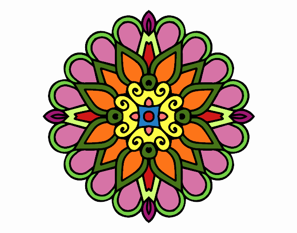 Un mandala estilo árabe