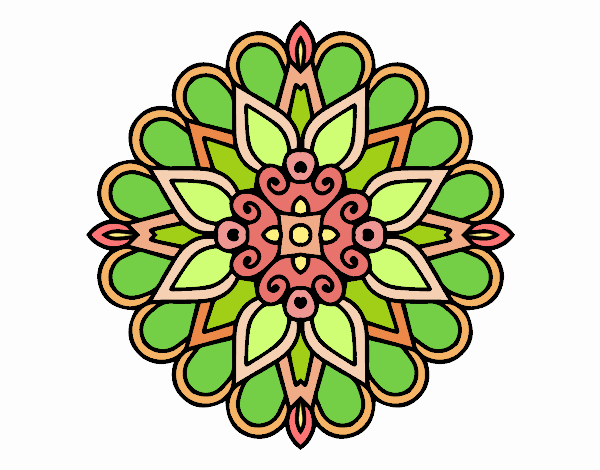 Un mandala estilo árabe