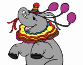 Elefante con 3 globos