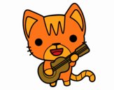 Gato guitarrista