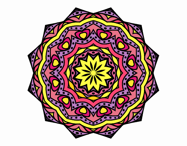 Mandala con estratos