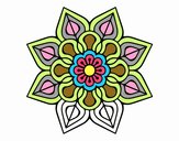 Mandala de flor sencilla