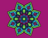 Mandala de flor sencilla