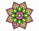 Mandala de flor sencilla