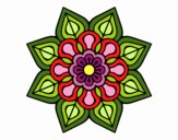 Mandala de flor sencilla