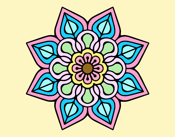 Mandala de flor sencilla