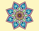 Mandala de flor sencilla