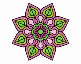 Mandala de flor sencilla