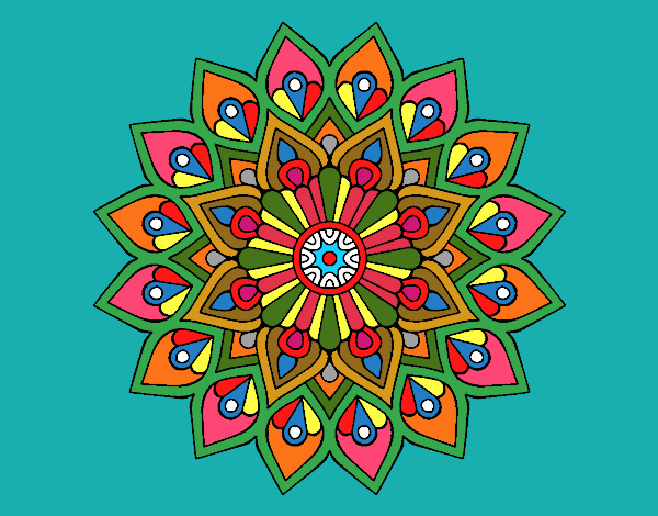 Mandala destello creciente