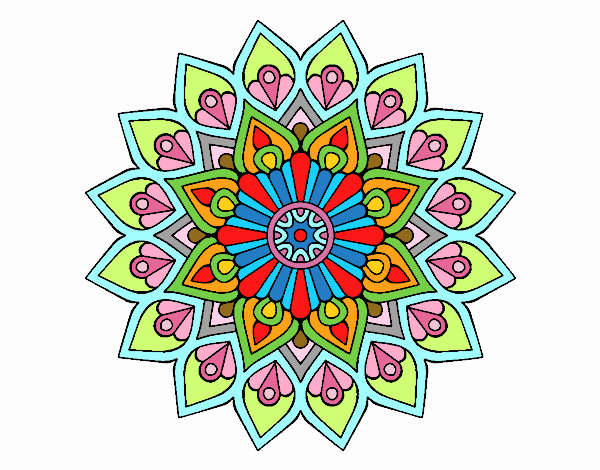 Mandala destello creciente