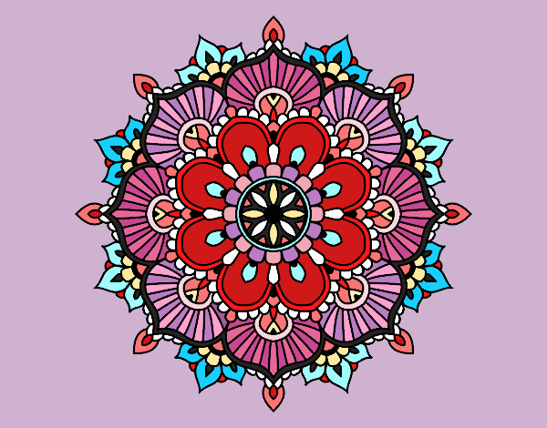 Mandala destello floral