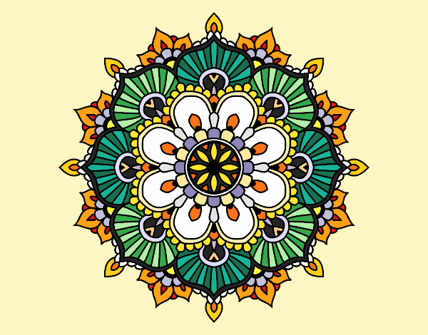 Mandala destello floral