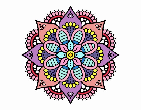 Mandala flor de primavera