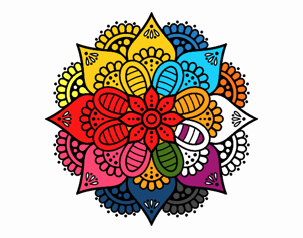 Mandala flor de primavera