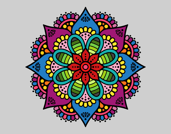 Mandala flor de primavera