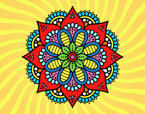 Mandala flor de primavera