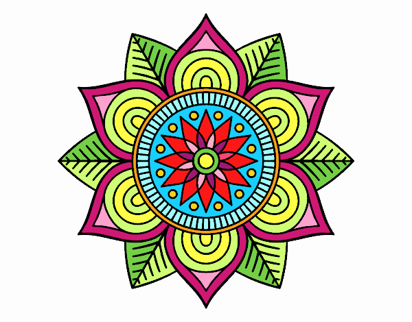 Mandala flor estelar