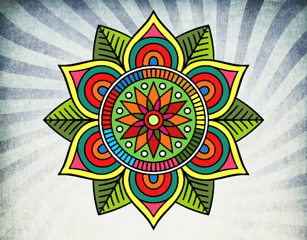 Mandala flor estelar