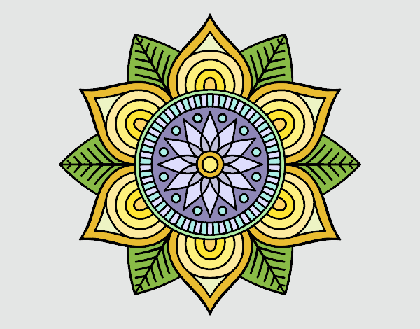 Mandala flor estelar