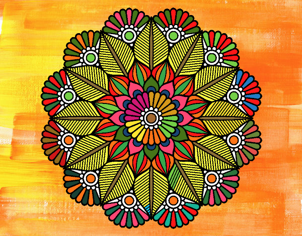 Mandala jardín vegetal