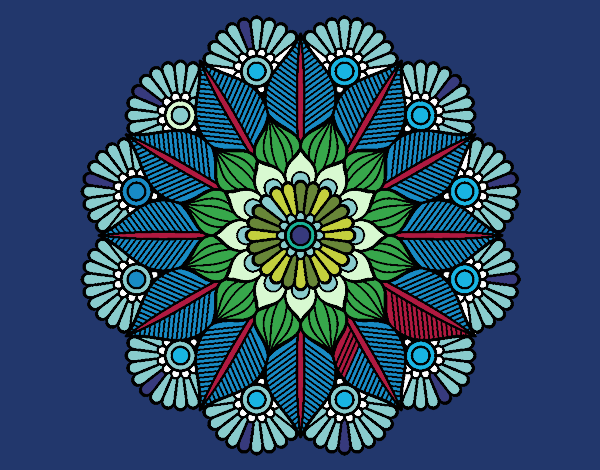 Mandala jardín vegetal