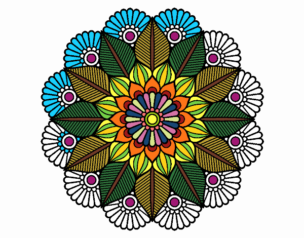 Mandala jardín vegetal