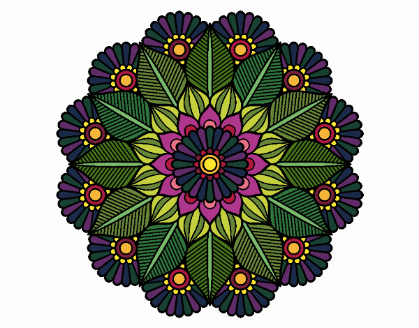 Mandala jardín vegetal