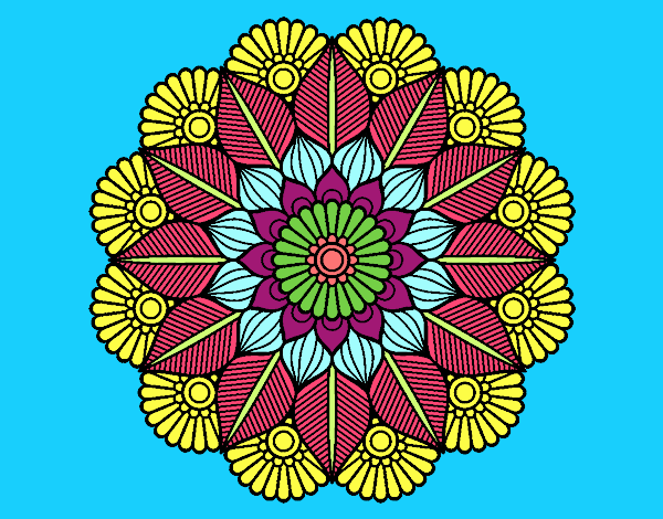 Mandala jardín vegetal