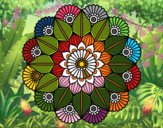 Mandala jardín vegetal