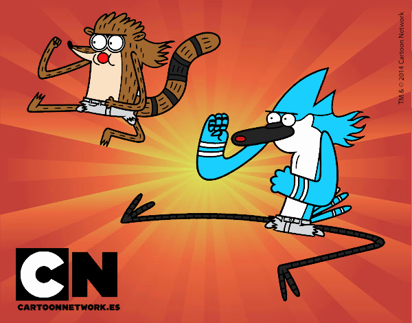 Mordecai y Rigby karatekas