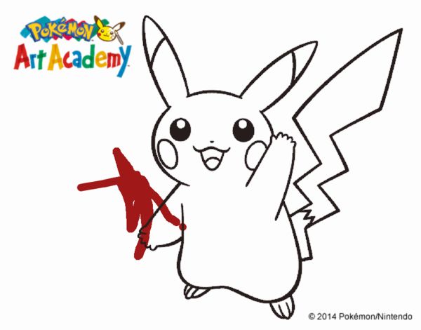 Pikachu saludando