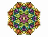 Un mandala de flor oriental