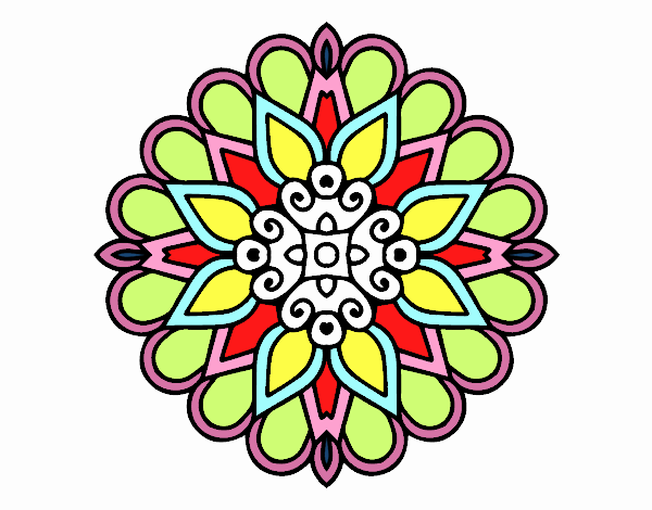 Un mandala estilo árabe